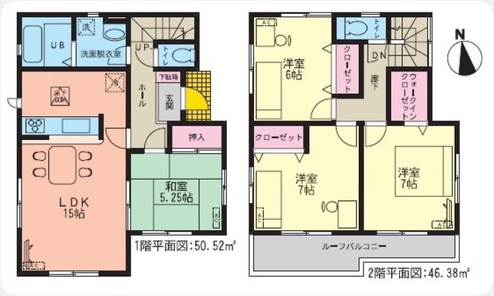 Floor plan. 26,300,000 yen, 4LDK, Land area 188.19 sq m , Building area 96.9 sq m