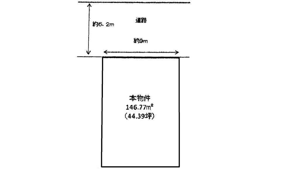 Compartment figure. Land price 11.5 million yen, There Furuya land area 146.77 sq m