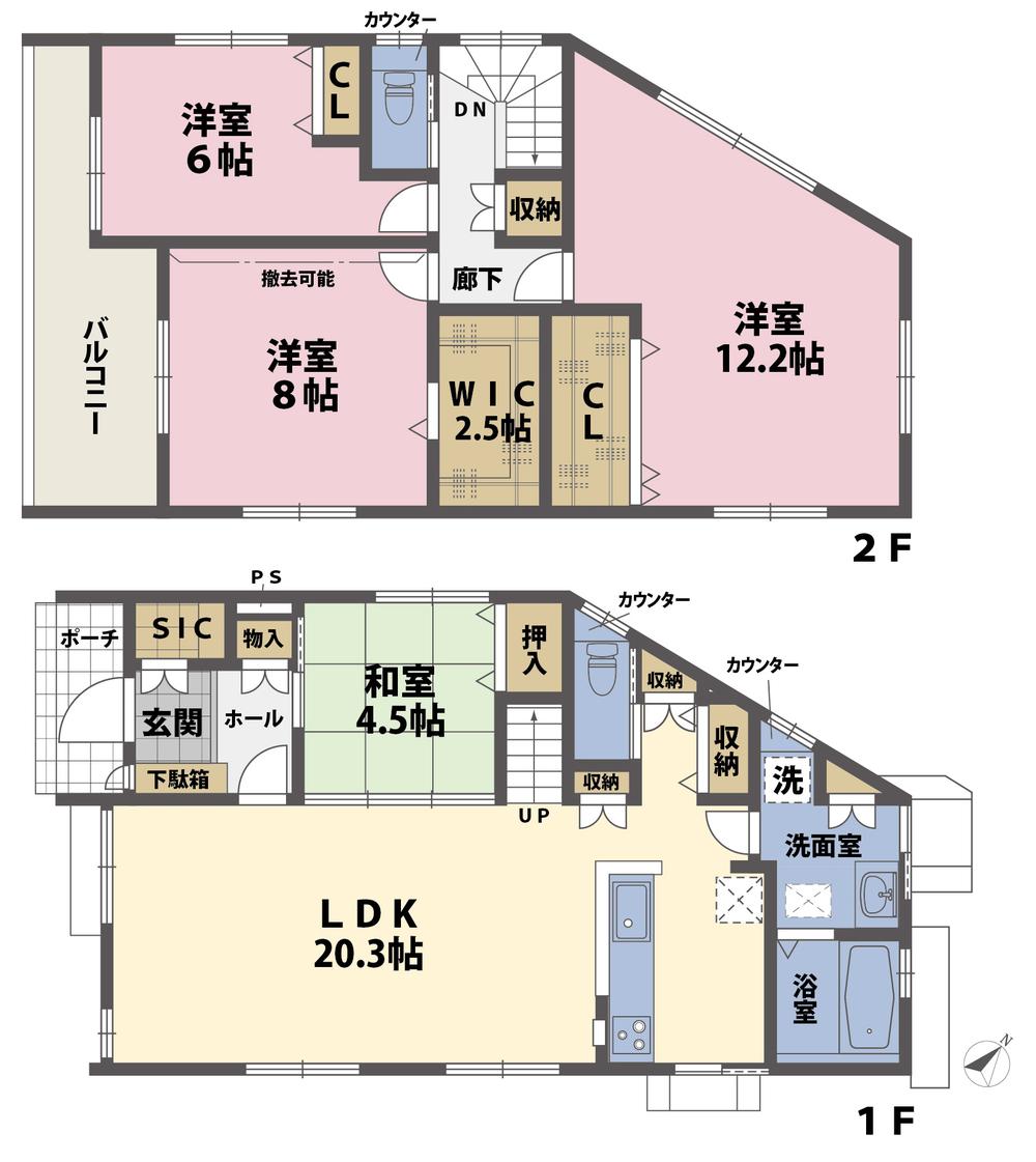 Floor plan. (No.3), Price 30,980,000 yen, 5LDK, Land area 165.5 sq m , Building area 119.03 sq m