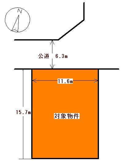 Compartment figure. Land price 11 million yen, Land area 182.28 sq m