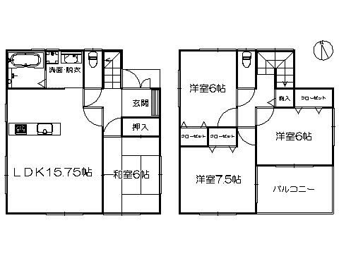 Floor plan. 28.8 million yen, 4LDK, Land area 113.87 sq m , Building area 95.58 sq m   ※ Floor Plan current state priority