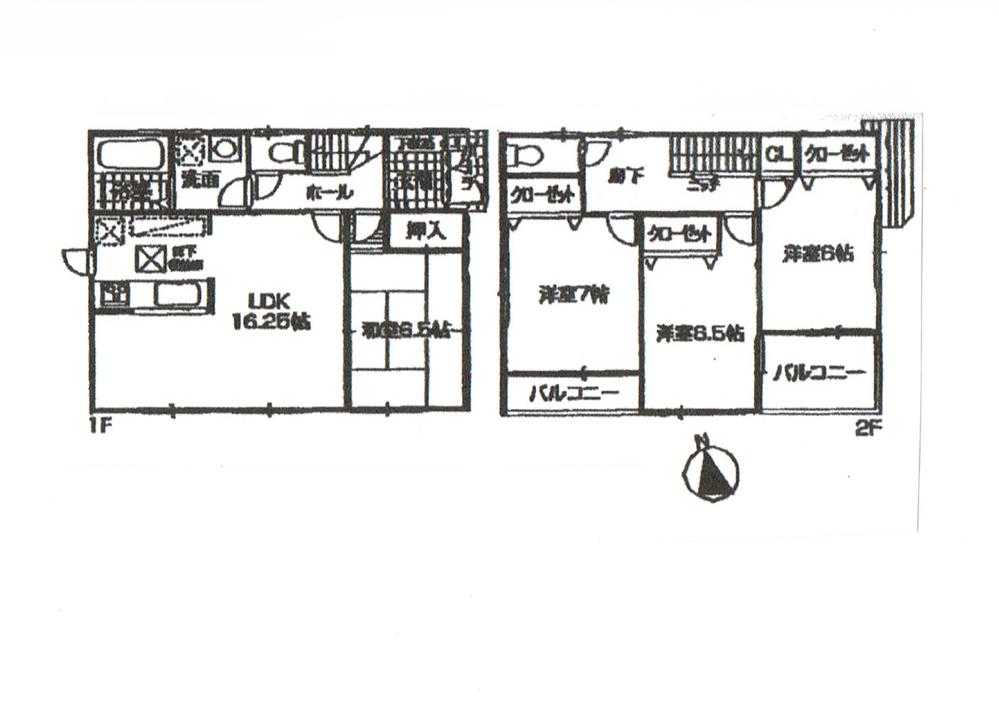 Floor plan. 29,300,000 yen, 4LDK, Land area 147.82 sq m , Building area 99.22 sq m
