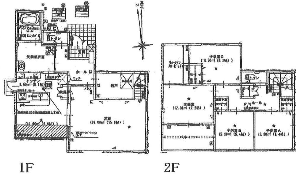 Floor plan. 19,800,000 yen, 4LDK + S (storeroom), Land area 181.69 sq m , Building area 139 sq m