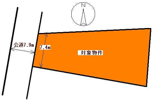 Compartment figure. Land price 28,350,000 yen, Land area 208 sq m