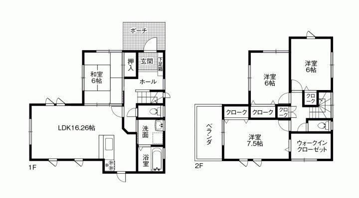 Floor plan. 24,800,000 yen, 4LDK + S (storeroom), Land area 135.36 sq m , Building area 112.2 sq m