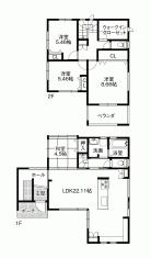 Floor plan. 34,800,000 yen, 4LDK, Land area 117.69 sq m , Building area 117.69 sq m