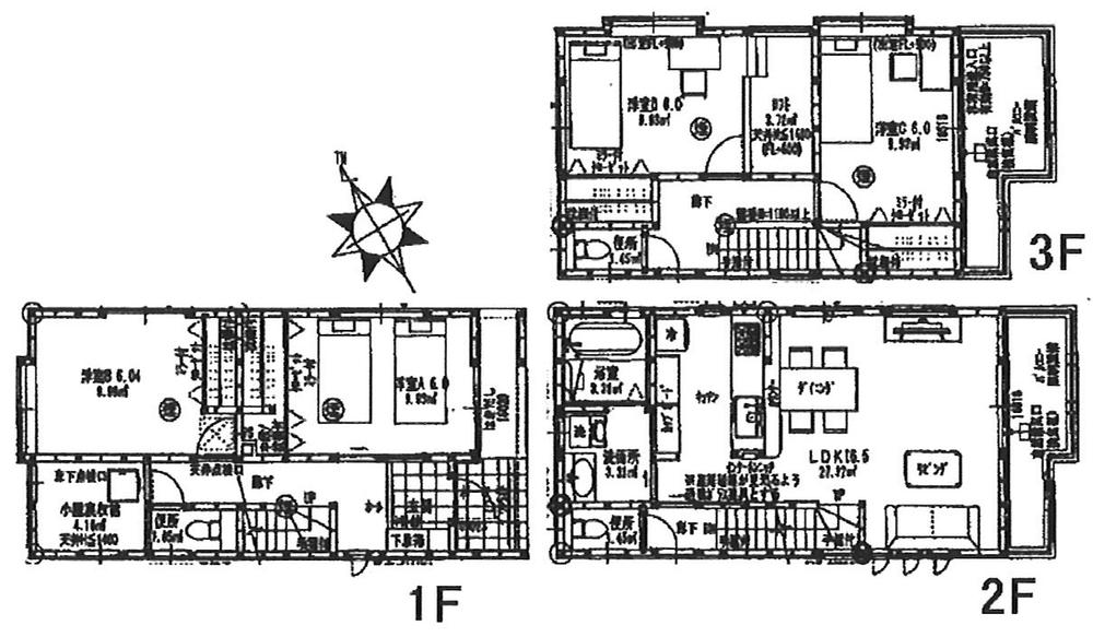 Floor plan. 28,900,000 yen, 4LDK, Land area 105.68 sq m , Building area 105.15 sq m
