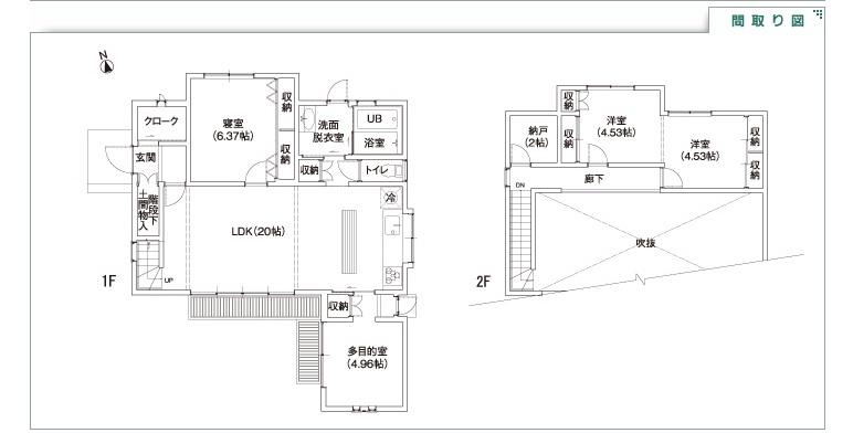 Floor plan. The appearance of the appearance of calm in the outer wall of the Yakesugi