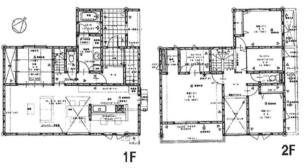 Floor plan. 39,500,000 yen, 4LDK + 3S (storeroom), Land area 180.35 sq m , Building area 127.52 sq m