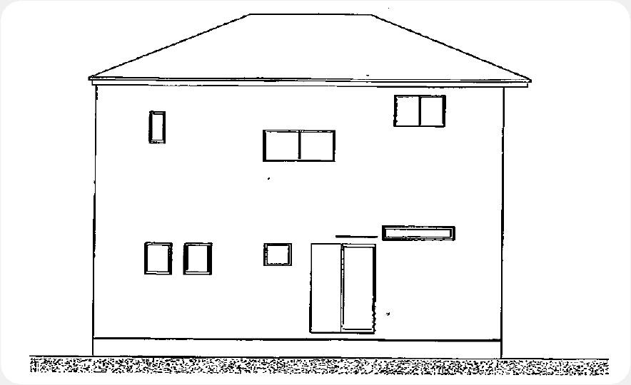 Rendering (appearance). North side elevational view