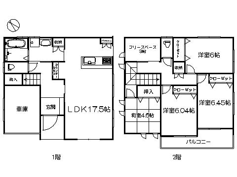 Floor plan. 32,800,000 yen, 4LDK+S, Land area 101.66 sq m , Building area 109.15 sq m   ※ Floor Plan current state priority