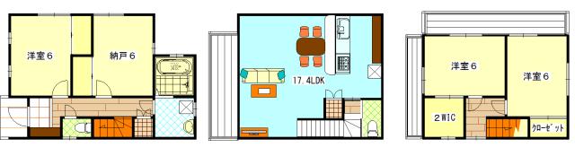 Floor plan. 27.5 million yen, 3LDK + S (storeroom), Land area 101.12 sq m , Building area 103.5 sq m