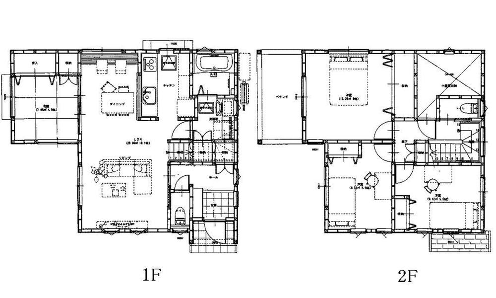 Floor plan. 35 million yen, 4LDK, Land area 199.34 sq m , Building area 99.36 sq m