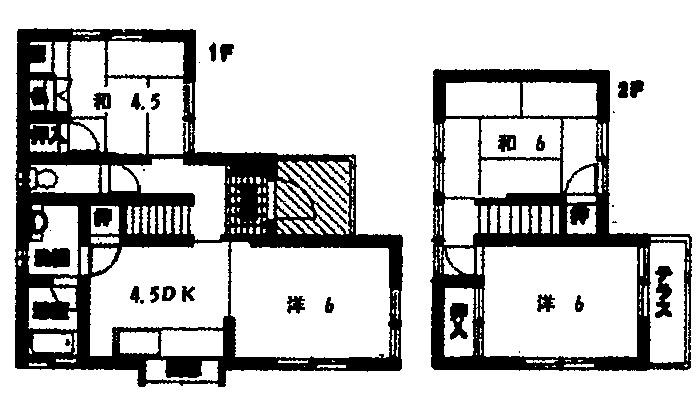 Floor plan. 14.2 million yen, 4DK, Land area 96.74 sq m , Building area 66.42 sq m