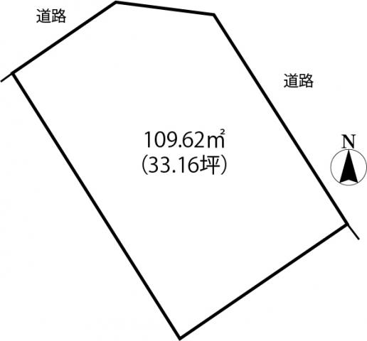 Compartment figure. Land price 8.5 million yen, Land area 109.62 sq m