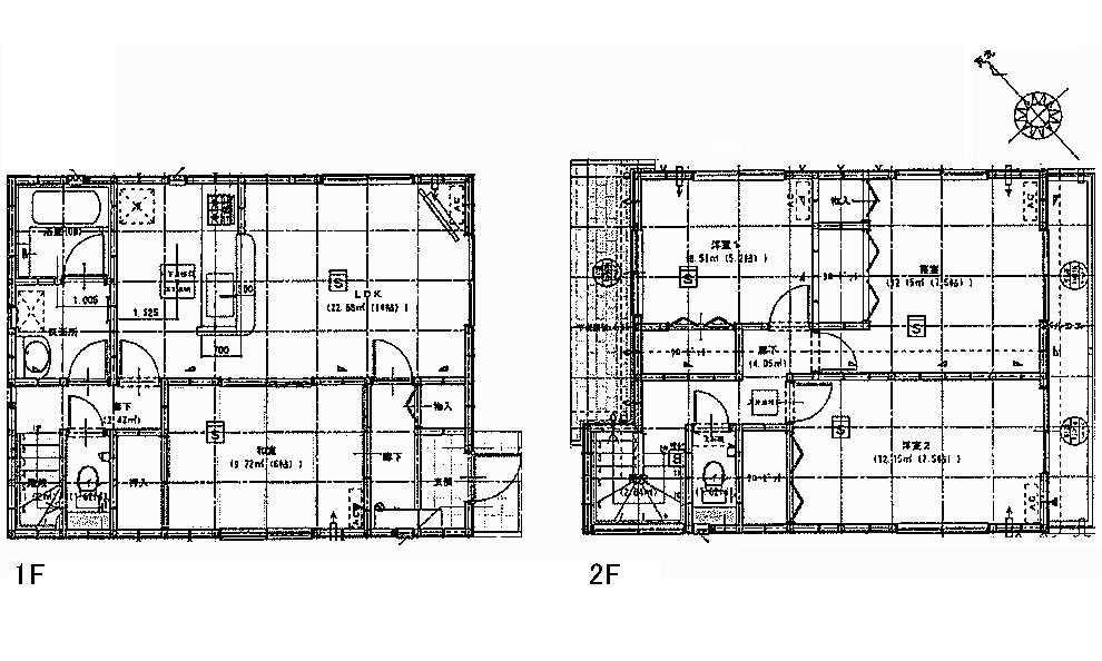 Floor plan. 29,800,000 yen, 4LDK, Land area 156.35 sq m , Building area 97.2 sq m