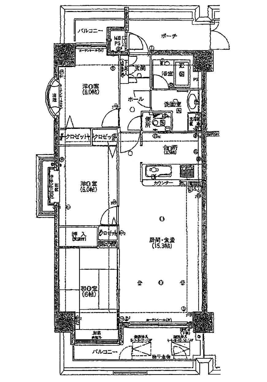 Floor plan. 4LDK, Price 18,800,000 yen, Occupied area 71.59 sq m , Balcony area 17.59 sq m