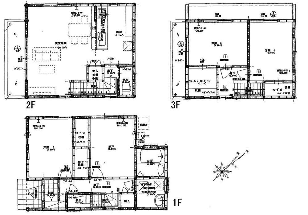 Floor plan. 27.5 million yen, 3LDK + S (storeroom), Land area 101.12 sq m , Building area 103.5 sq m