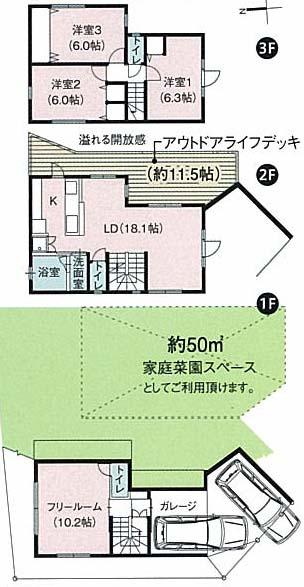 Floor plan. 24,800,000 yen, 4LDK, Land area 170.01 sq m , Building area 111.71 sq m
