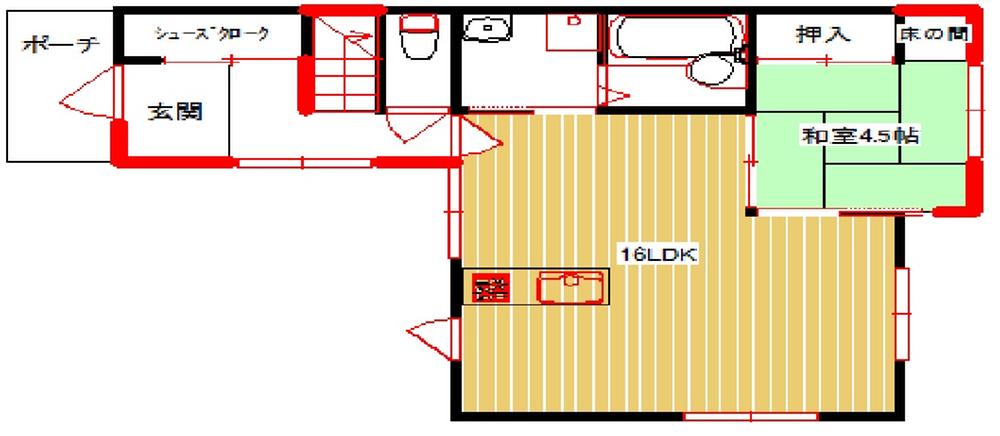 Floor plan. 29 million yen, 4LDK, Land area 133.15 sq m , Building area 100.19 sq m 1F
