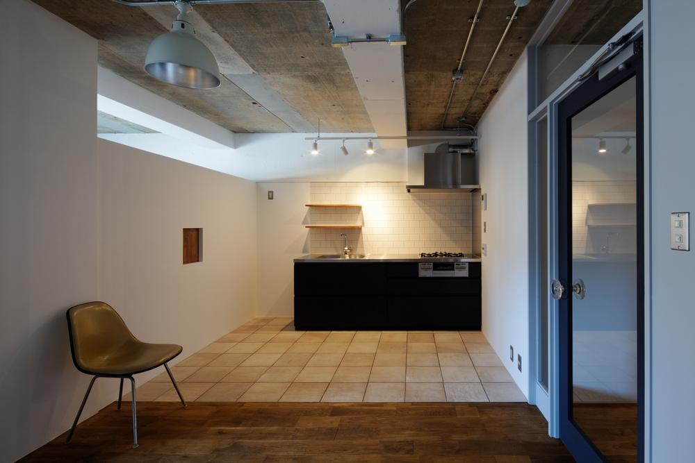 Kitchen. Simple and ease of use fashionable kitchen