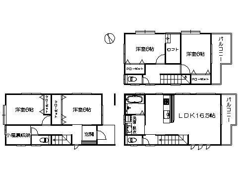 Floor plan. 28,900,000 yen, 4LDK, Land area 105.68 sq m , Building area 105.15 sq m   ※ Floor Plan current state priority