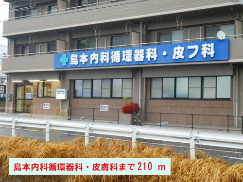 Hospital. Shimamoto Internal Medicine Cardiology ・ Dermatology until the (hospital) 210m