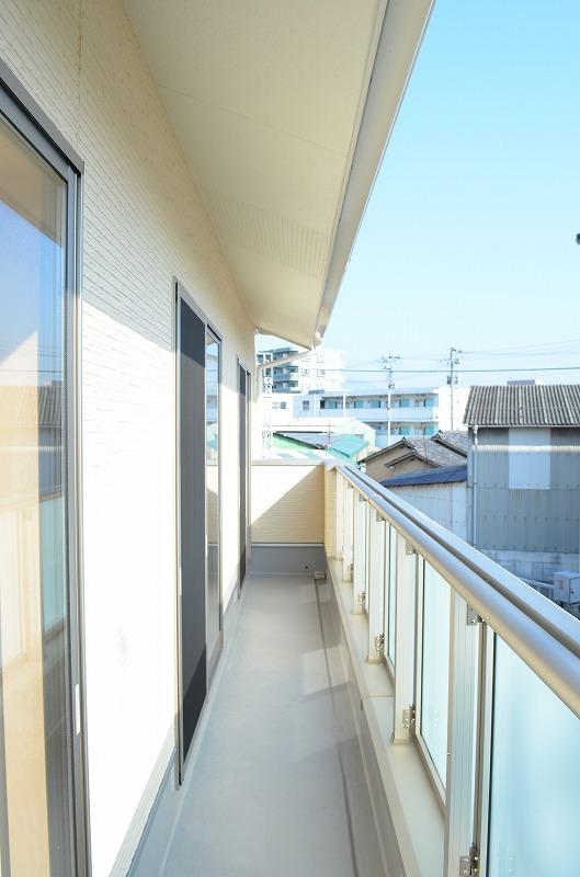 Balcony. Bright balcony