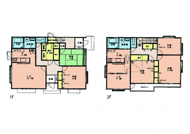Floor plan. 31.5 million yen, 5LDK+S, Land area 217.39 sq m , Building area 176.79 sq m