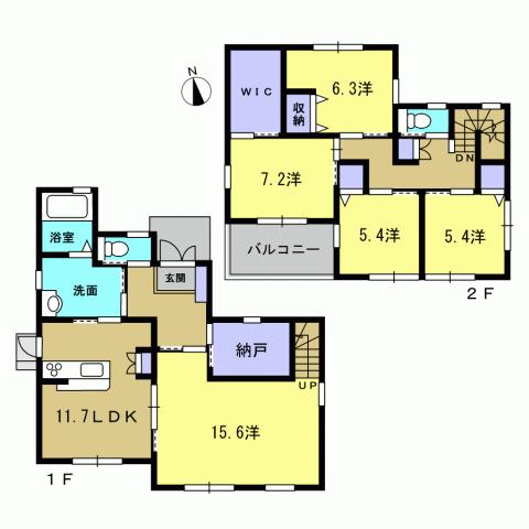 Floor plan. 19,800,000 yen, 5LDK + S (storeroom), Land area 181.69 sq m , Building area 139 sq m 5LDK
