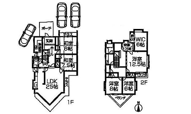 Floor plan. 57,800,000 yen, 5LDK, Land area 331.8 sq m , Building area 183.95 sq m    Flat Life convenience enhancement