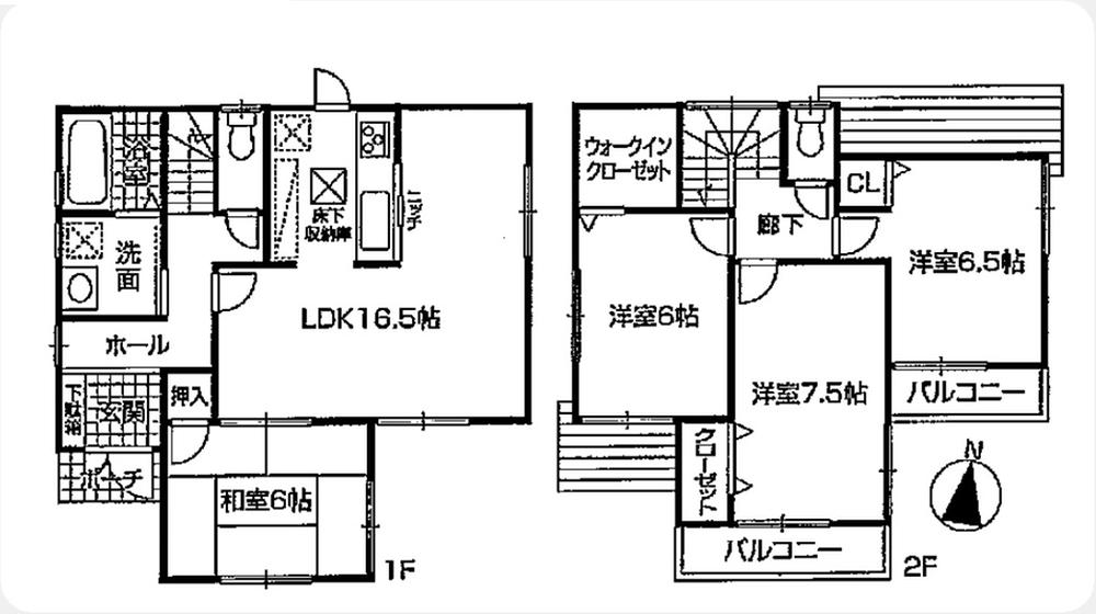 Floor plan. (4), Price 24,800,000 yen, 4LDK, Land area 135.86 sq m , Building area 98.82 sq m
