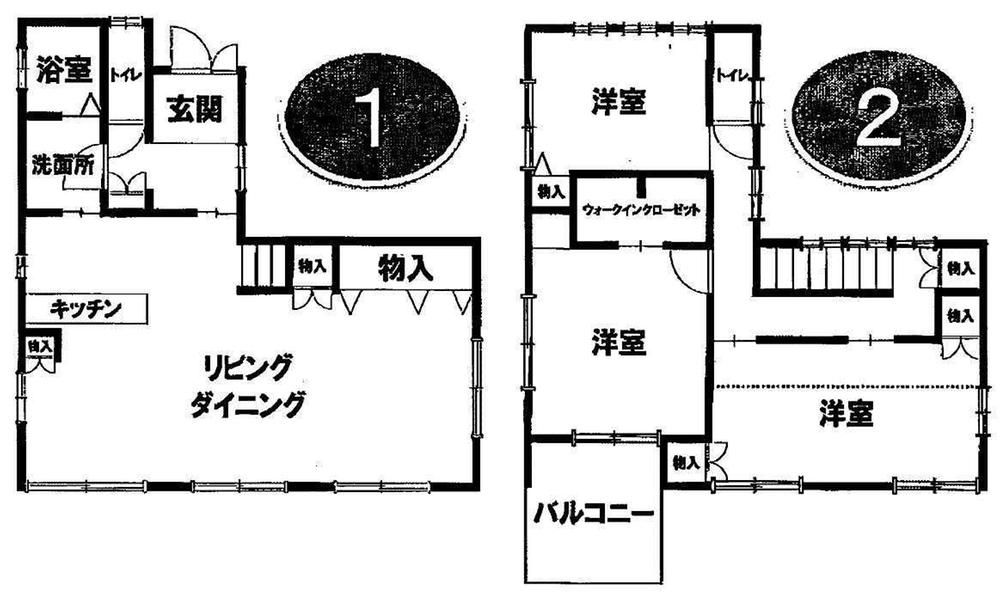 Floor plan. 18,800,000 yen, 3LDK + S (storeroom), Land area 170.76 sq m , Building area 115.97 sq m 1F About 24LDK toilet 2F About 9 Hiroshi About 8 Hiroshi About 6 Hiroshi    WIC toilet
