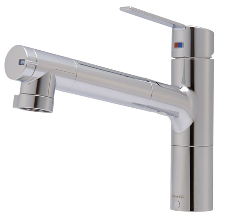 Kitchen.  [Water purifier integrated shower faucet] Adopt a water purifier with a shower faucet water purification even at the time of the shower can be used. Adjustment of the amount of water and the water temperature, In one-touch switching of clean water and tap water, This is useful, such as the time of cooking.
