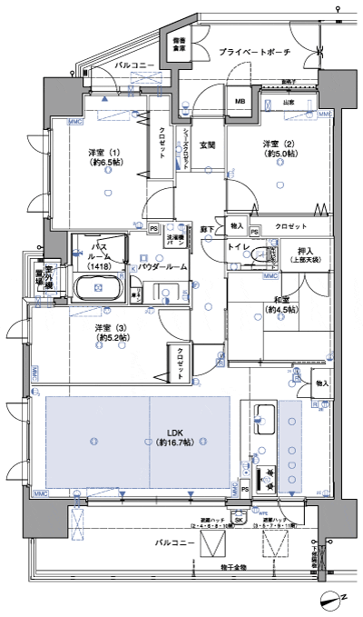 Floor: 4LDK, occupied area: 82.77 sq m, Price: 35,032,000 yen ~ 38,734,600 yen
