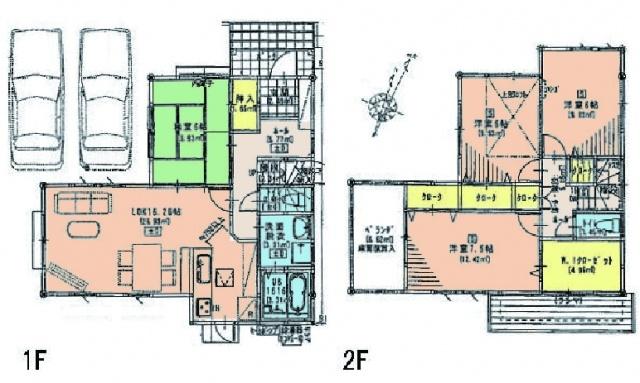 Floor plan. 24,800,000 yen, 4LDK, Land area 135.36 sq m , Building area 112.2 sq m