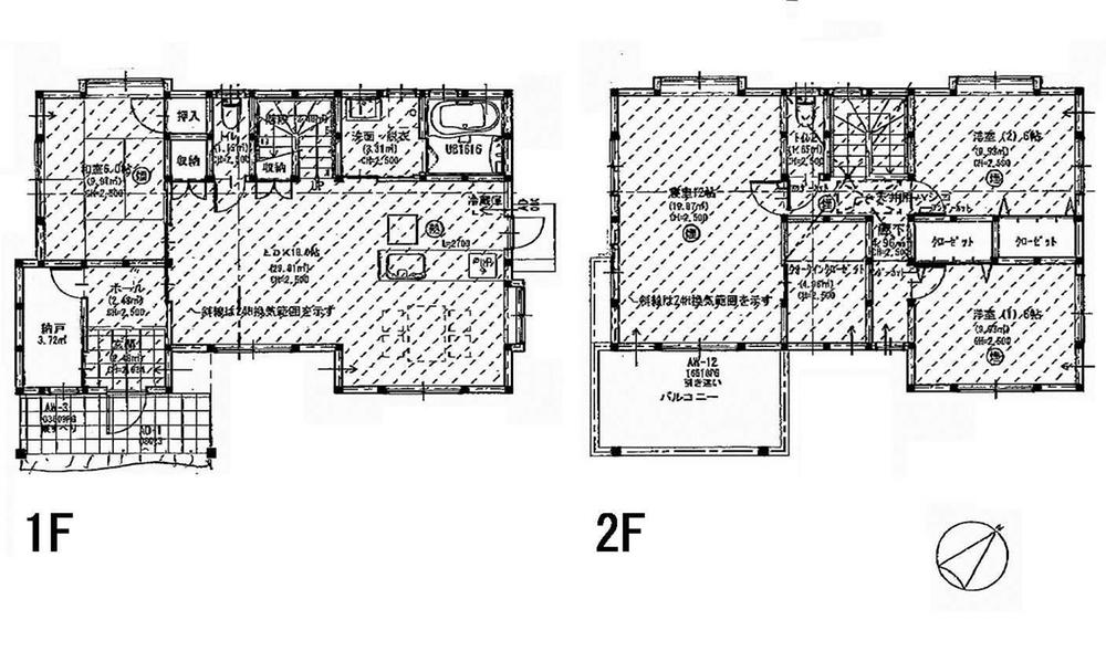 Floor plan. 34,500,000 yen, 4LDK, Land area 195.23 sq m , Building area 120.1 sq m
