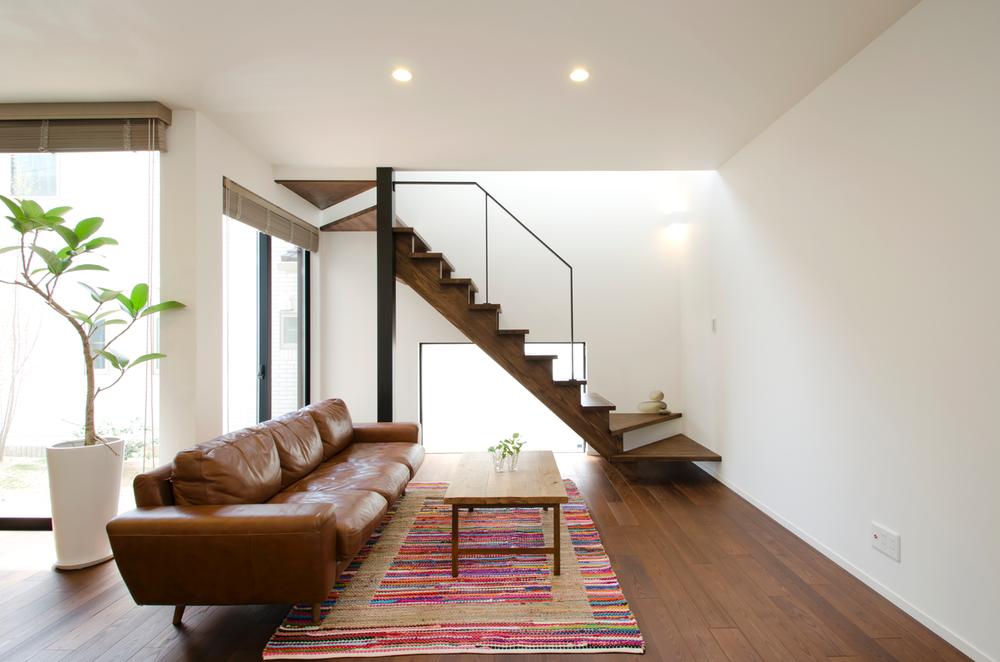 Model house photo. Living stairs