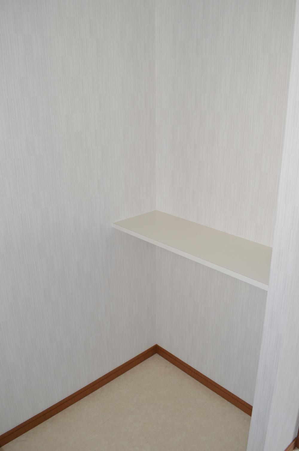 Receipt. With convenient storage rack to the wash room