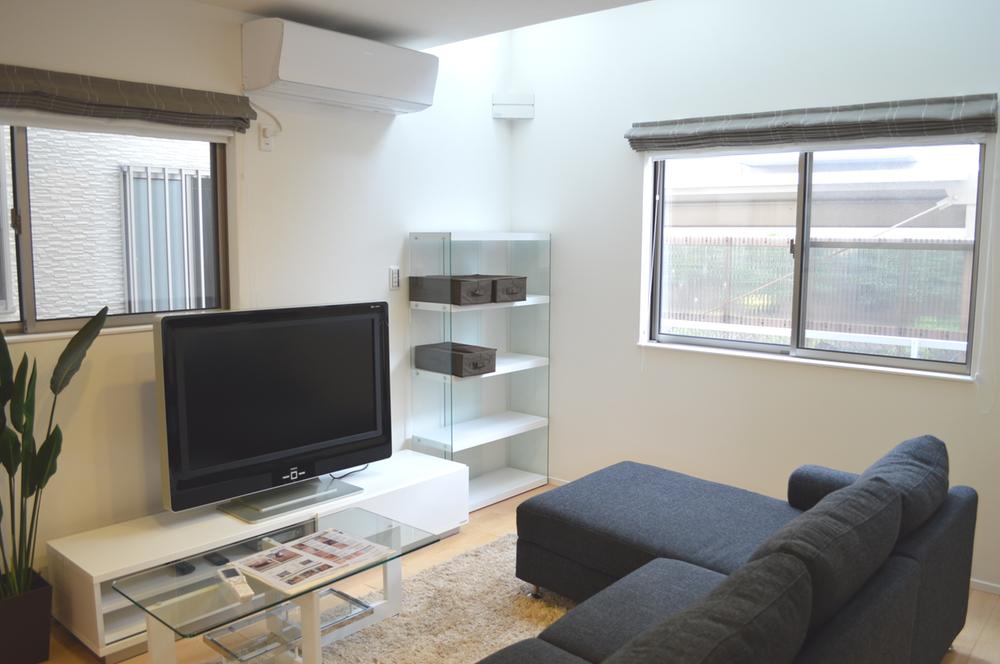 Living. Family reunion in a bright living room