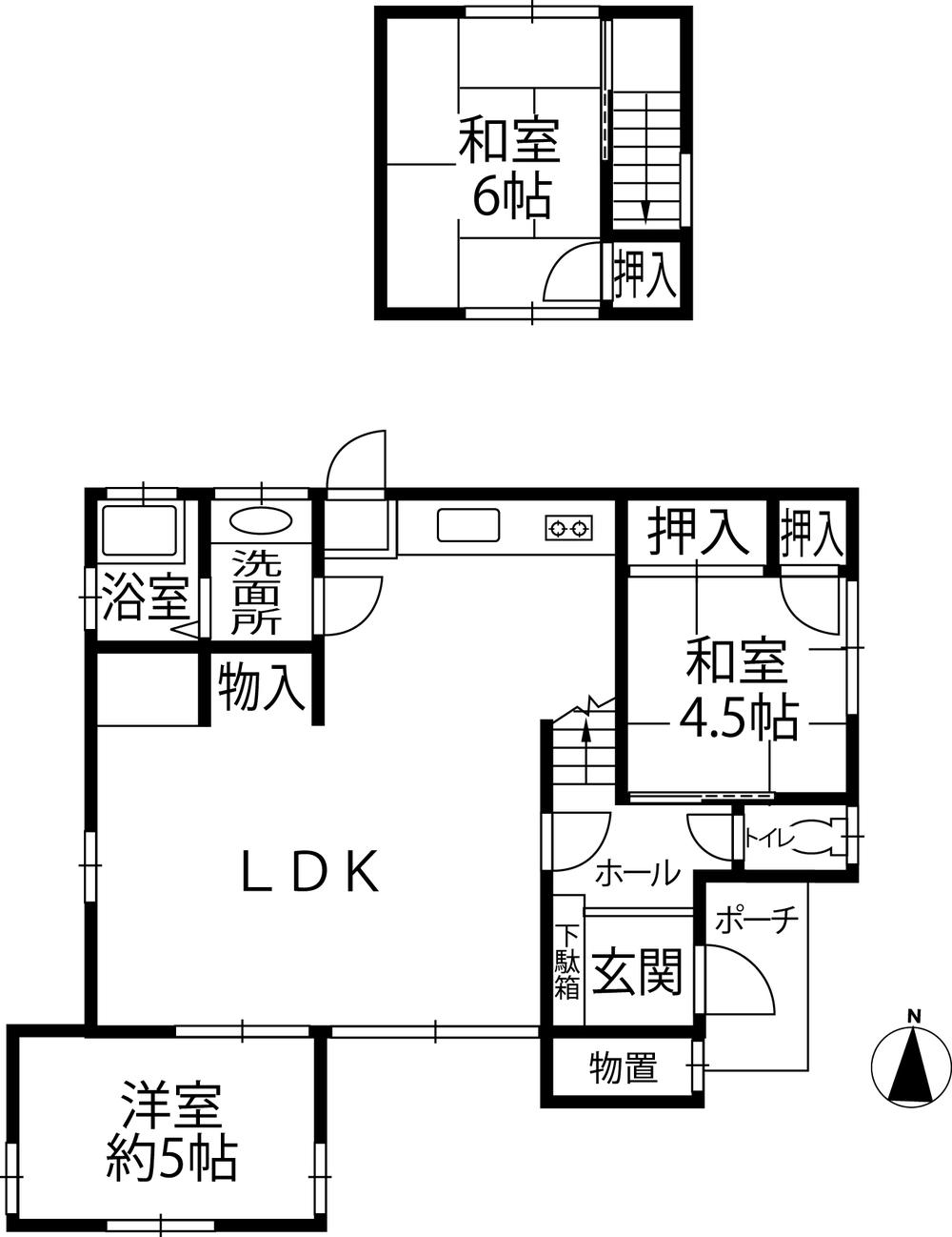 Floor plan. 7.8 million yen, 3LDK, Land area 141.25 sq m , Building area 67.89 sq m
