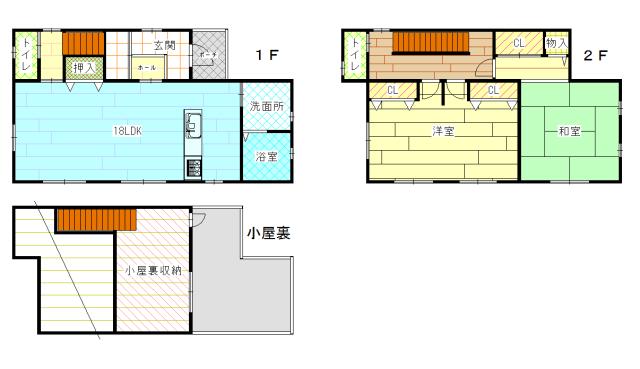 Floor plan. 35,800,000 yen, 3LDK + S (storeroom), Land area 110.41 sq m , Building area 96.04 sq m
