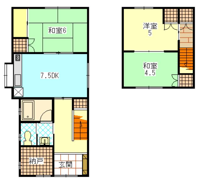 Floor plan. 13.8 million yen, 4DK, Land area 81.64 sq m , Building area 65.84 sq m