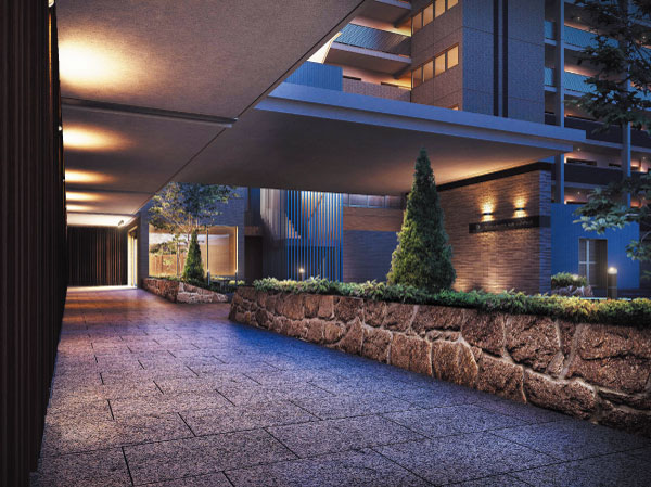 Shared facilities.  [Entrance approach Rendering] Entrance approach to sophisticated design rob the eye. And gracefully escorted the owners along with the color of the four seasons.