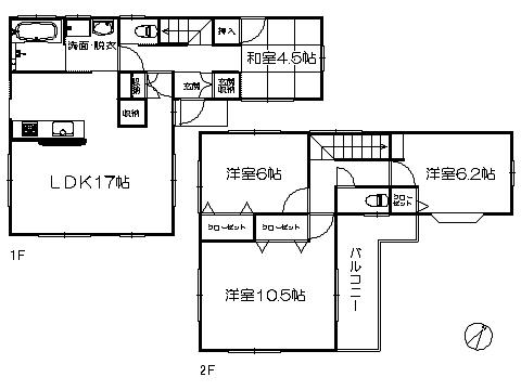 Floor plan. 27,800,000 yen, 4LDK, Land area 108.13 sq m , Building area 103.01 sq m   ※ Floor Plan current state priority