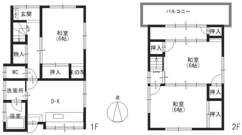 Floor plan. 5.9 million yen, 3DK, Land area 458.01 sq m , Building area 65.76 sq m