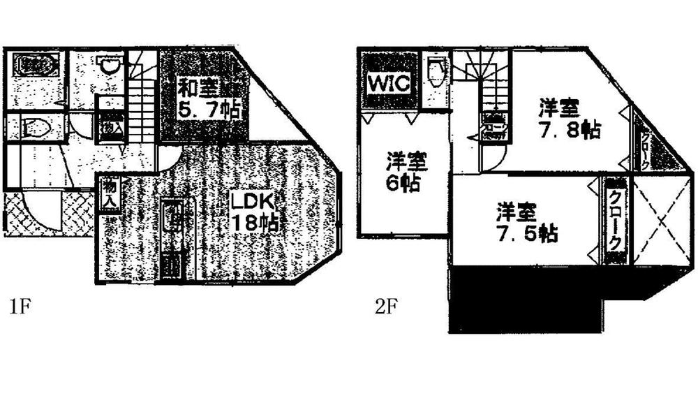 Floor plan. 34,800,000 yen, 4LDK, Land area 112.77 sq m , Building area 108.26 sq m