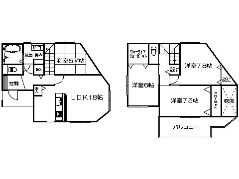 Floor plan. 34,800,000 yen, 4LDK, Land area 112.77 sq m , Building area 108.26 sq m   ※ Floor Plan current state priority