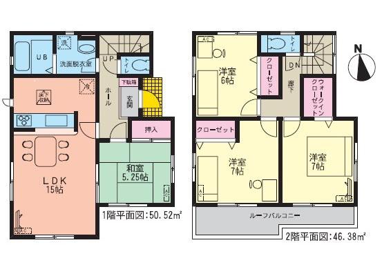 Floor plan. 26,300,000 yen, 4LDK, Land area 188.19 sq m , Building area 96.9 sq m
