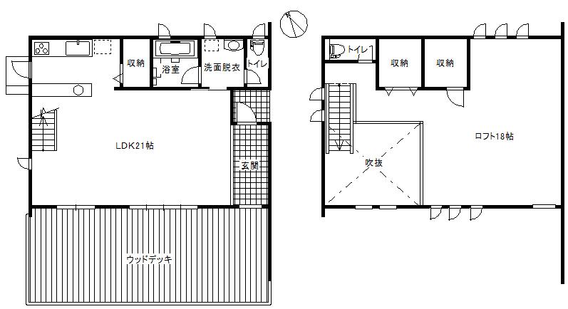 Floor plan. 49,800,000 yen, 1LDK, Land area 523.76 sq m , Building area 100.3 sq m